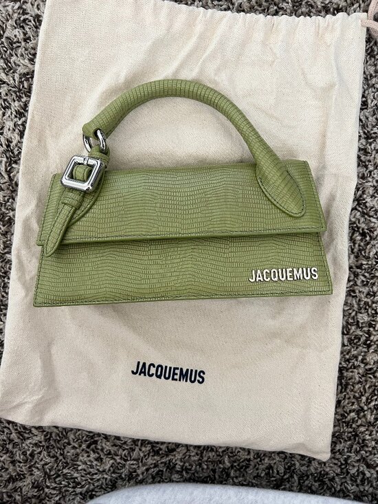 Jacquemus Handbags - The Long Chiquito Embossed Leather Top Handle Bag
